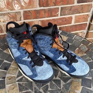 Jordan 6 Washed Denim Athletic Shoes